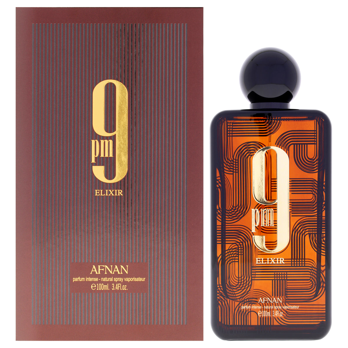 Afnan 9 Collection - 9 PM Elixir Intense Unisex Extrait De Parfum 3.4 FL OZ | 100 ML
