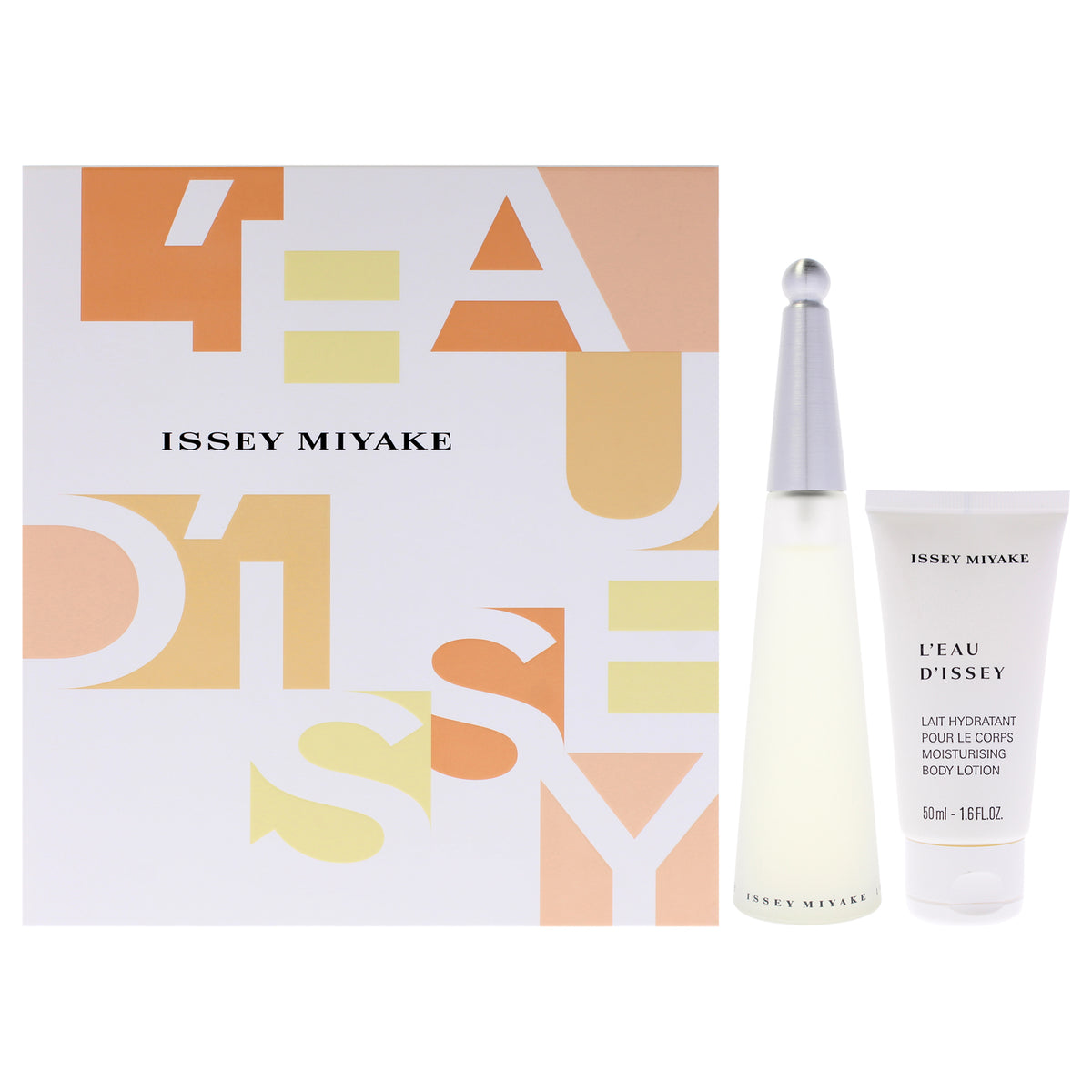 Issey Miyake L'Eau d'Issey for Women's 2 Pc Gift Set Eau De Toilette Spray & Body Lotion Personal Fragrance Sets 1.6 FL OZ | 50 ML