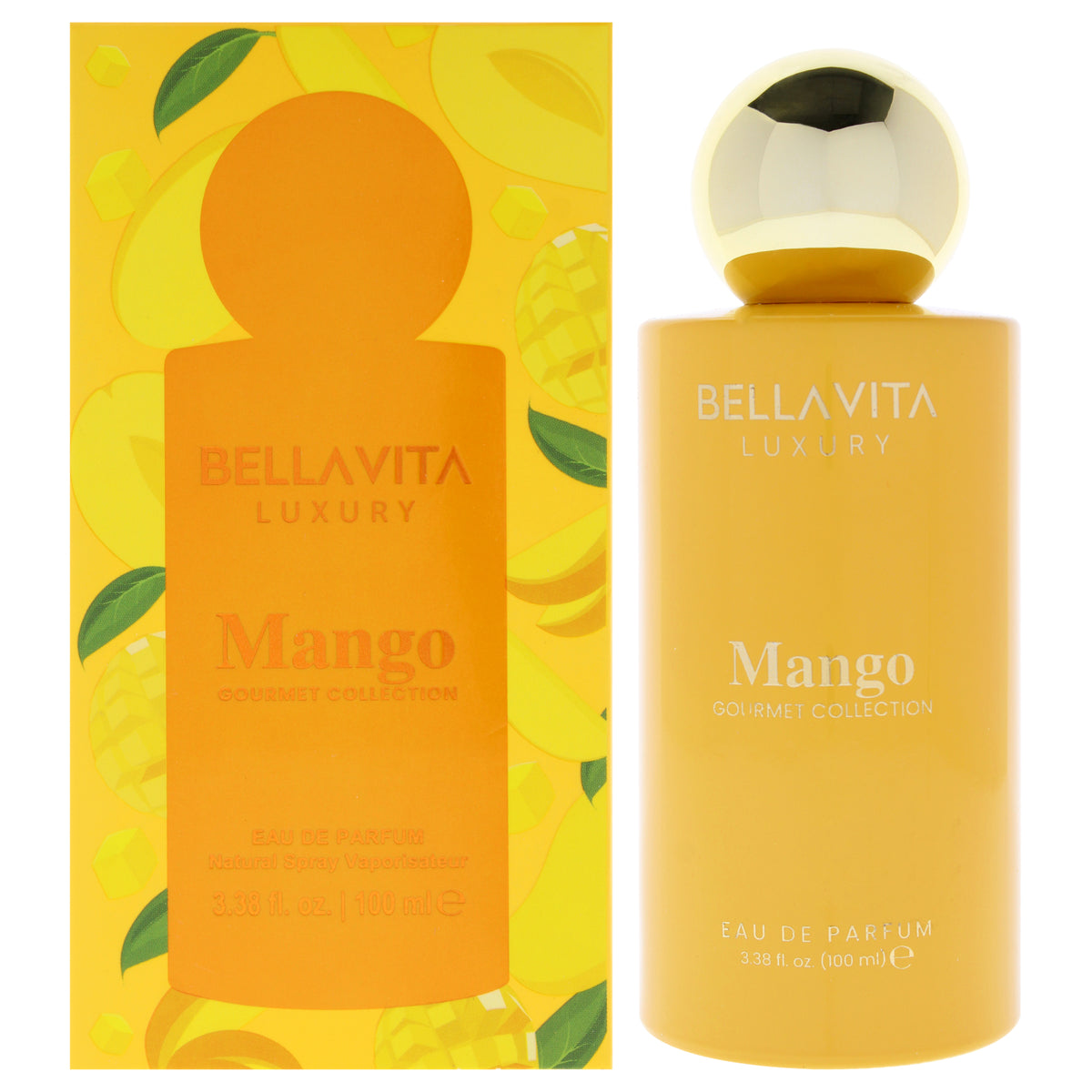Bellavita Gourmet Collection - Mango Unisex Eau de Parfum 3.4 FL OZ | 100 ML
