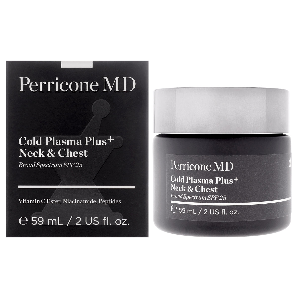 Perricone MD Cold Plasma Plus Neck and Chest SPF 25 Moisturizer Unisex Neck & Décolleté 2 OZ | 59 ML