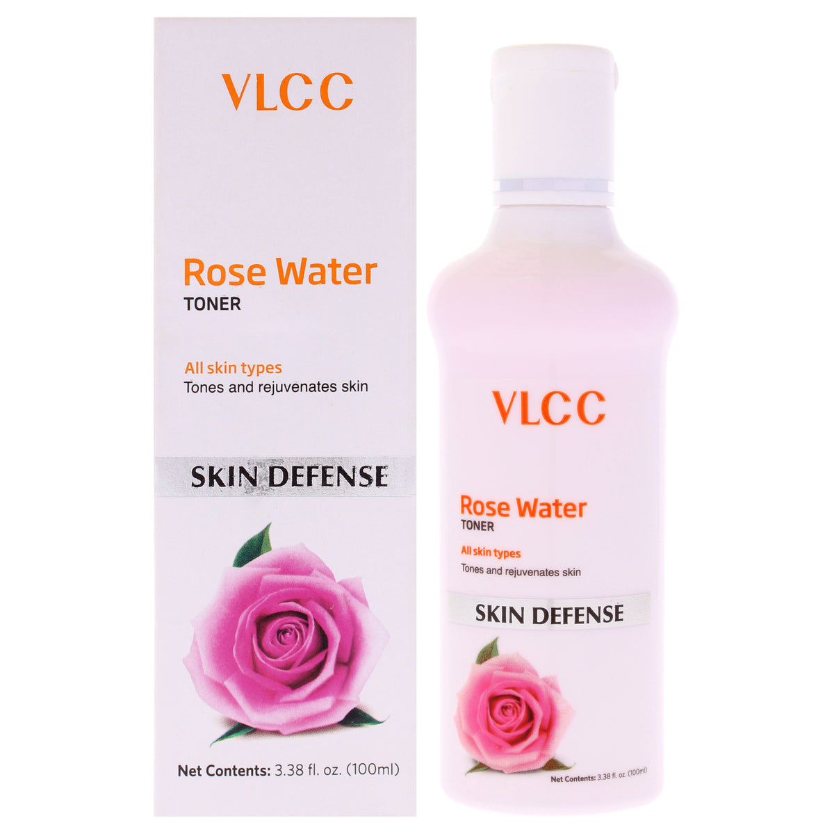 VLCC Skin Defense Toner - Rose Water Women's Toners & Astringents 3.38 FL OZ | 100 ML