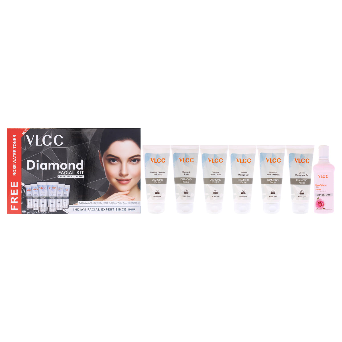 VLCC Diamond Facial Kit Women's Face Care Sets & Kits 1.76 OZ | 50 ML