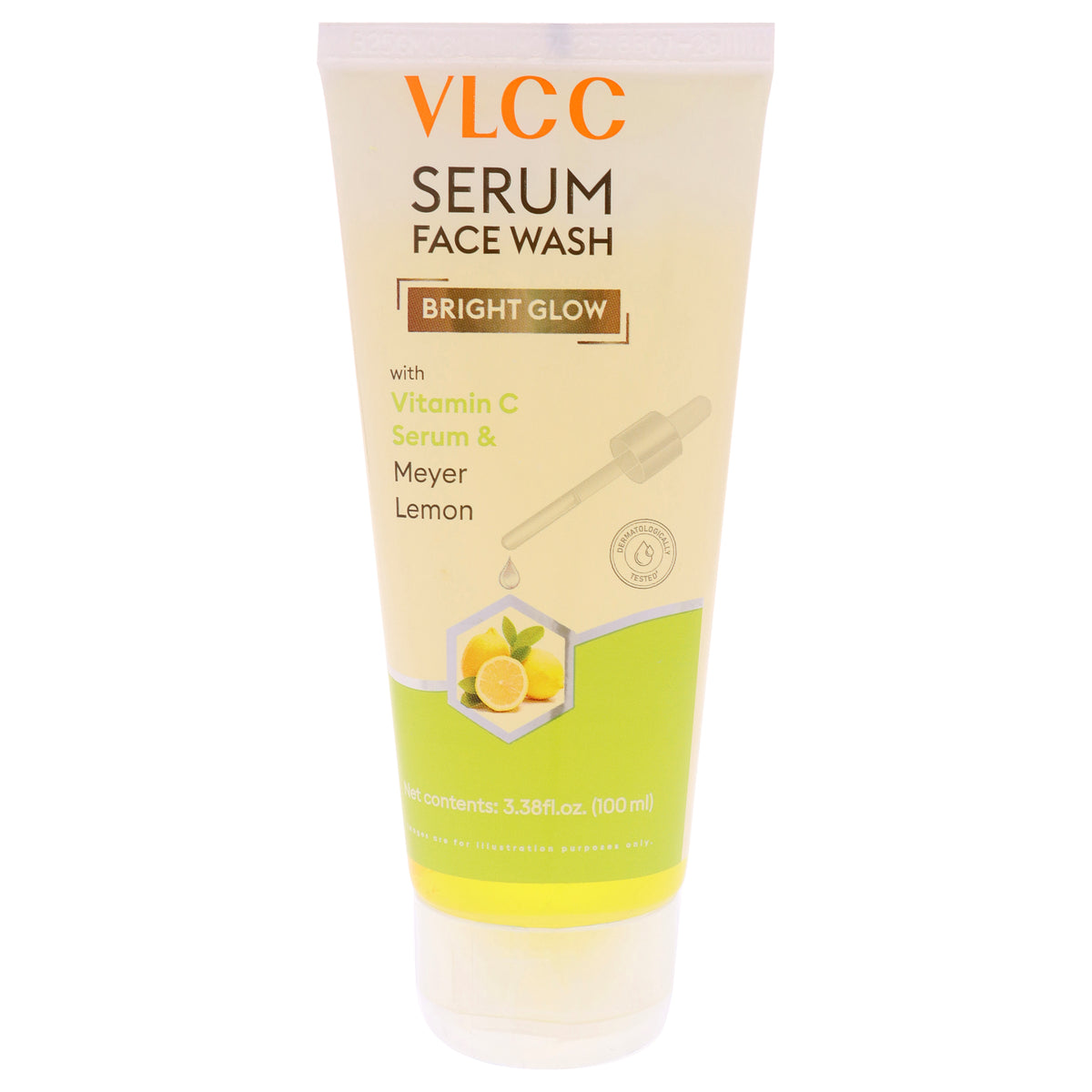 VLCC Bright Glow Serum Face Wash - Meyer Lemon Unisex Face Cleansers 3.38 FL OZ | 100 ML