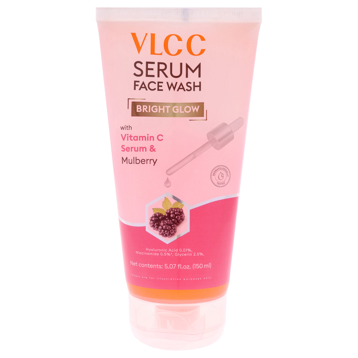 VLCC Bright Glow Serum Face Wash - Mulberry Unisex Face Cleansers 5.07 FL OZ | 150 ML