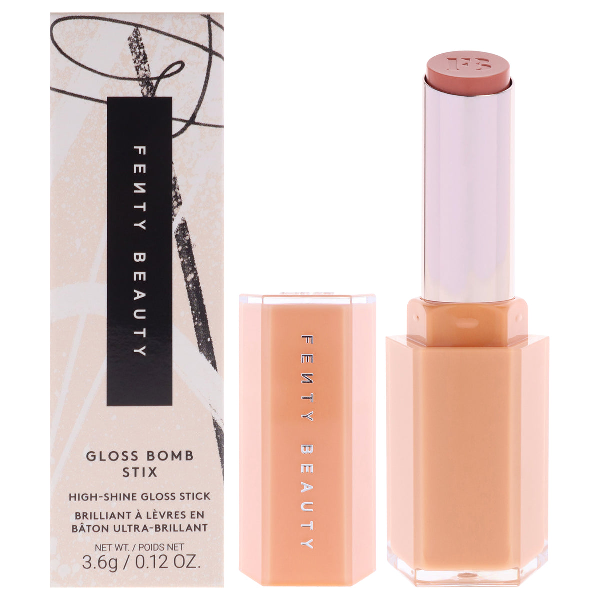 Fenty Beauty Gloss Bomb Stix High Shine Gloss - 02 TwoLip Kiss Women's Lipstick 0.12 OZ | 3.5 ML