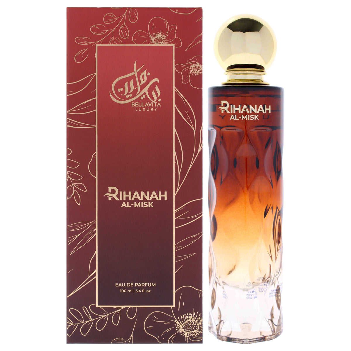 Bellavita Luxury Collection - Rihanah Al-Misk Unisex Eau de Parfum 3.4 FL OZ | 100 ML