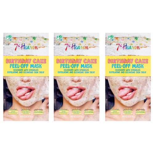 7th Heaven Birthday Cake Peel-Off Exfoliating Skincare Women's Face Care Sets & Kits 0.27 OZ | 8 ML