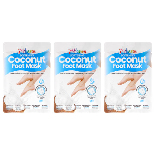 7th Heaven Softening Coconut Foot Mask Multipak Women's Body Care Sets & Kits