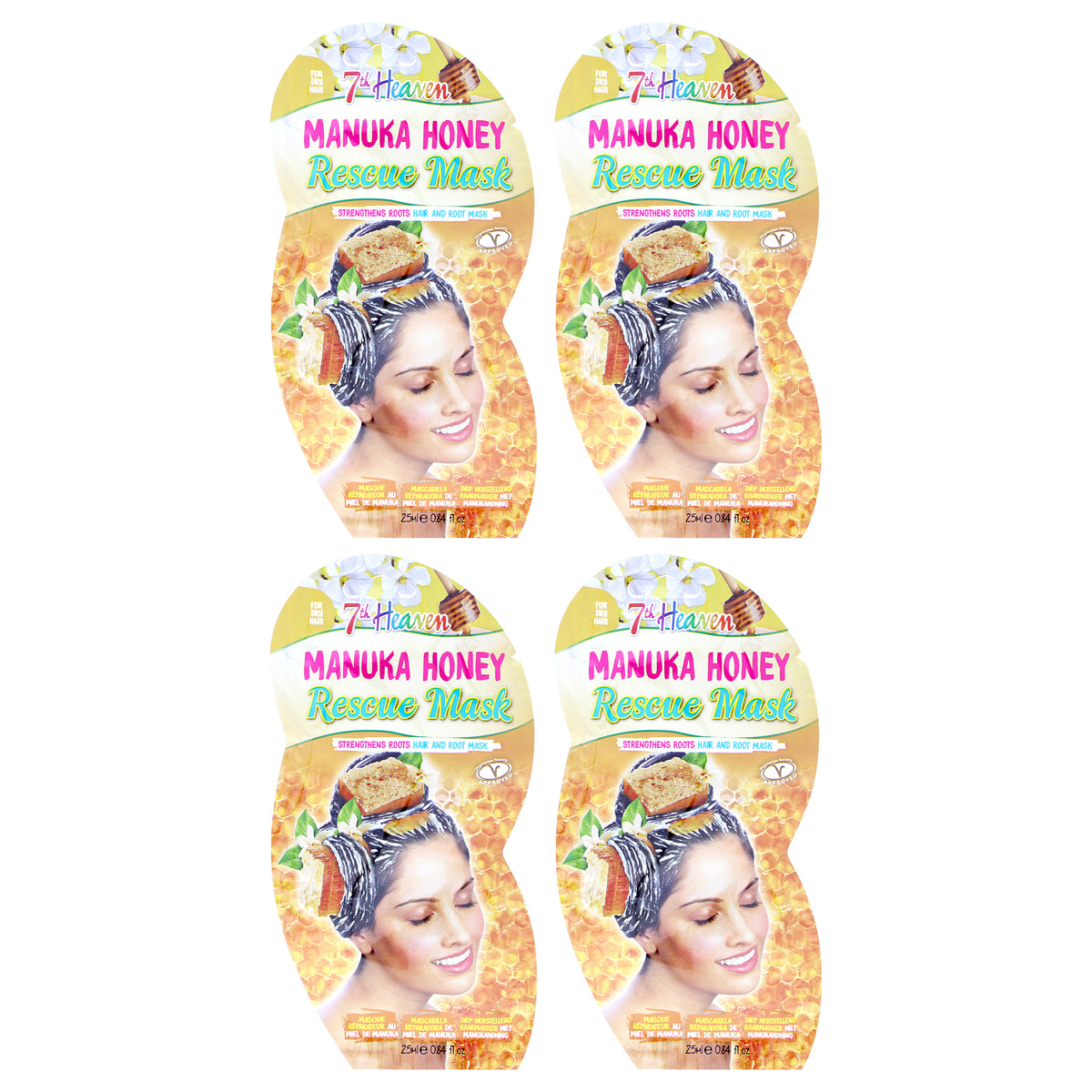 7th Heaven Manuka Honey Hair and Root Rescue Mask Women's Mixed Hair Care Sets 0.84 OZ | 25 ML
