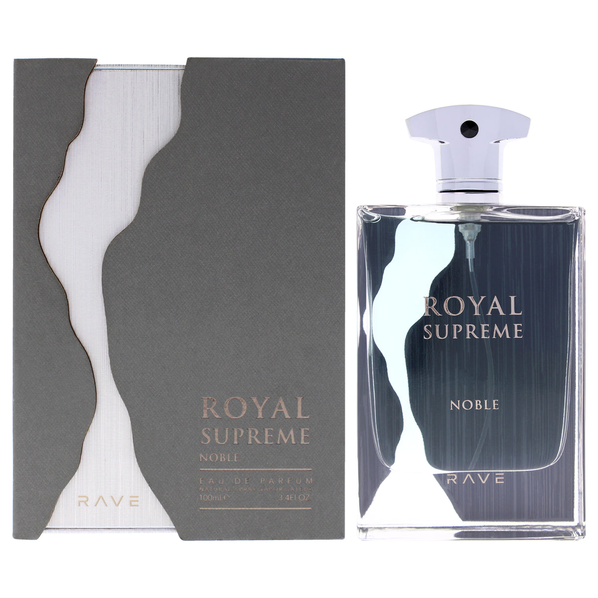 Lattafa Rave - Royal Supreme Noble Men's Eau de Parfum 3.4 FL OZ | 100 ML