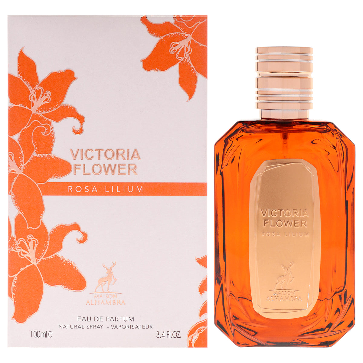 Maison Alhambra Victoria Flower - Rosa Lilium Women's Eau de Parfum 3.4 FL OZ | 100 ML