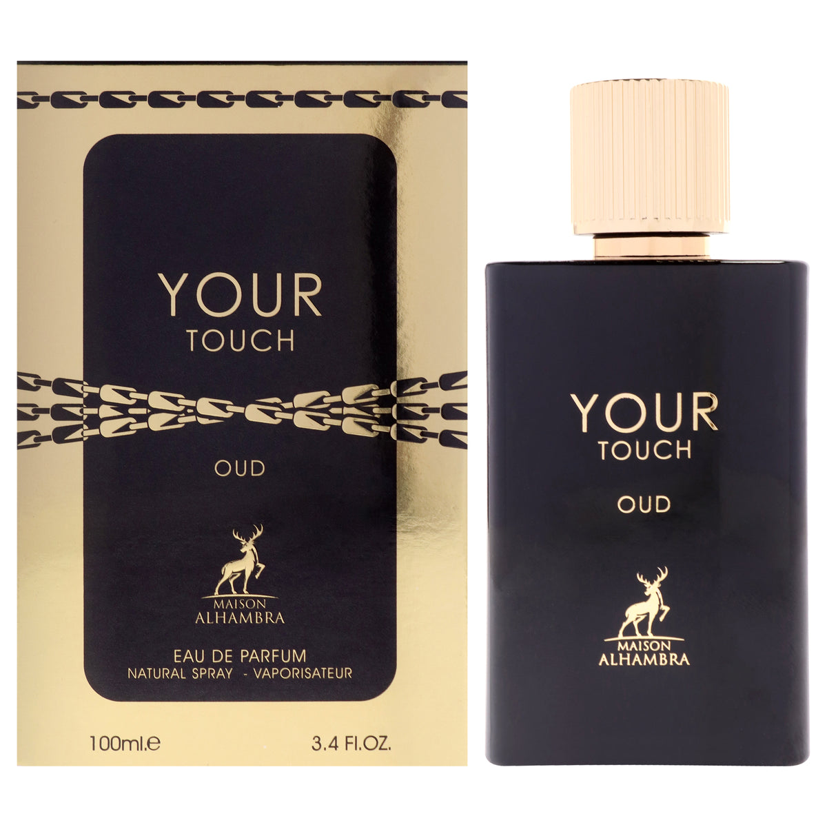 Maison Alhambra Your Touch Oud Men's Eau de Parfum 3.4 FL OZ | 100 ML