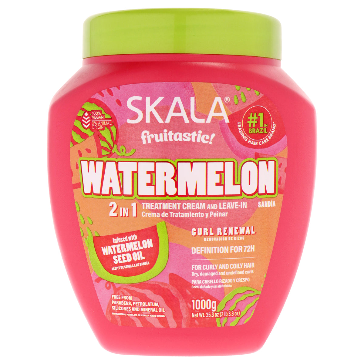 Skala Fruitastic Watermelon Treatment Cream for Women's Hair Masks 35.02 OZ | 1000 G