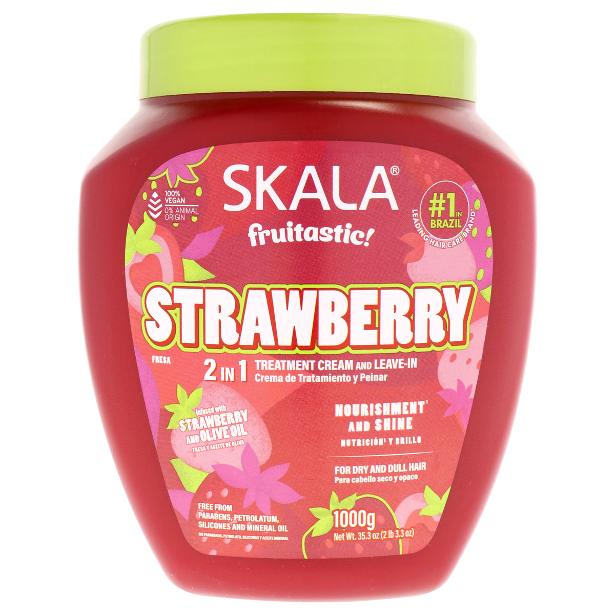 Skala 2 in 1 Frutastica Strawberry Treatment Cream Women's Hair Masks 35.3 OZ | 1000 G