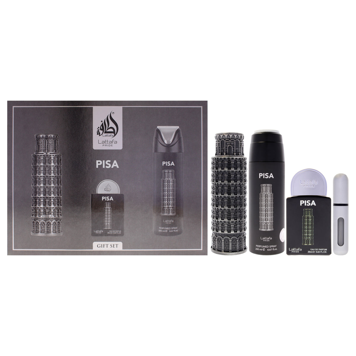 Lattafa Pride - Pisa Men's Personal Fragrance Sets 3.4 FL OZ | 100 ML