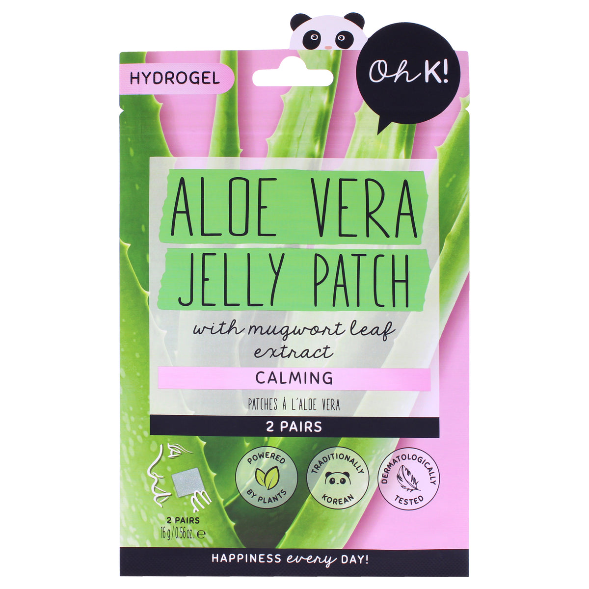 Oh K! Hydrogel Jelly Patch - Aloe Vera Unisex Eye Masks
