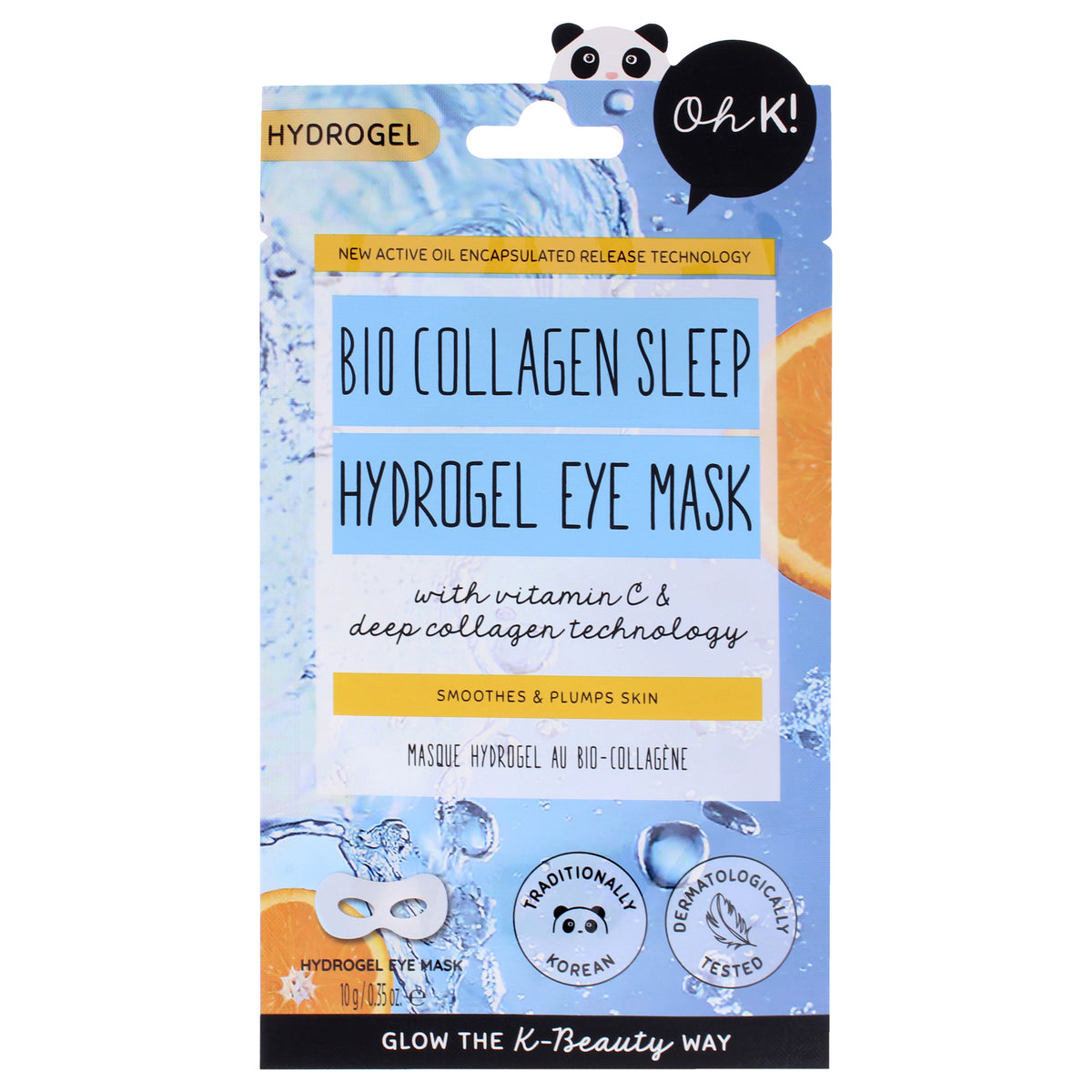 Oh K! Hydrogel Eye Mask - Bio Collagen Sleep Unisex Eye Masks
