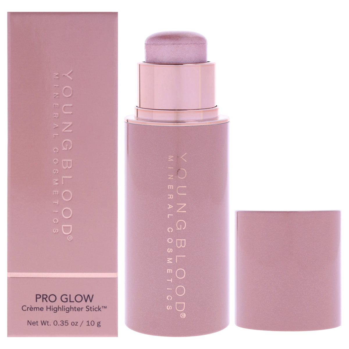 Youngblood Pro Glow Creme Highlighter Stick Champagne Life Women's Highlighters & Luminizers 0.35 OZ | 10 G