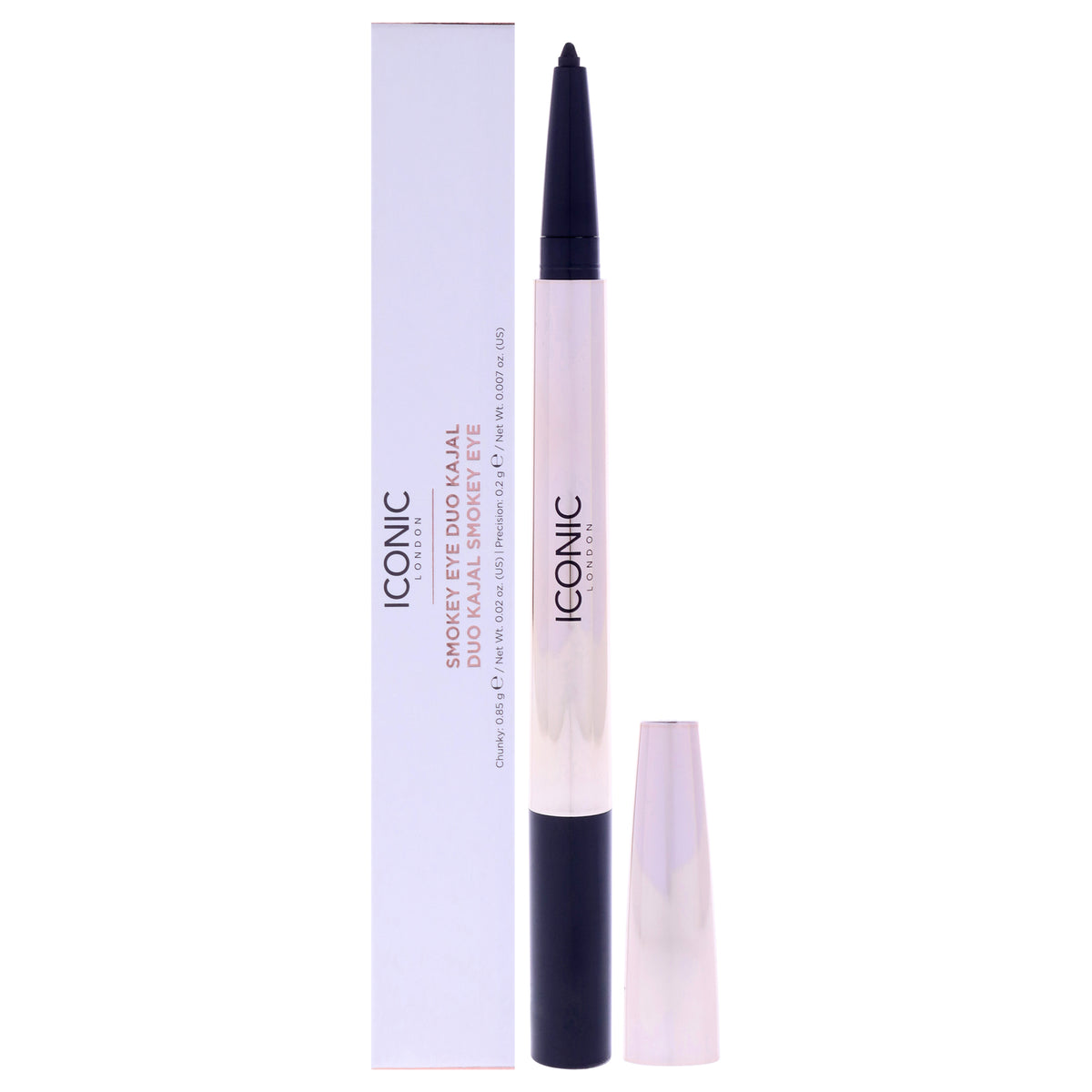 Iconic London Smokey Eye Duo Kajal Eyeliner Midnight Black Women's Eyeliner 0.027 OZ | 0.8 ML