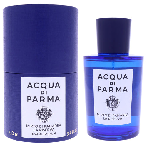 Acqua Di Parma Blu Mediterraneo - Mirto Di Panarea La Riserva Unisex Eau de Parfum 3.4 FL OZ | 100 ML