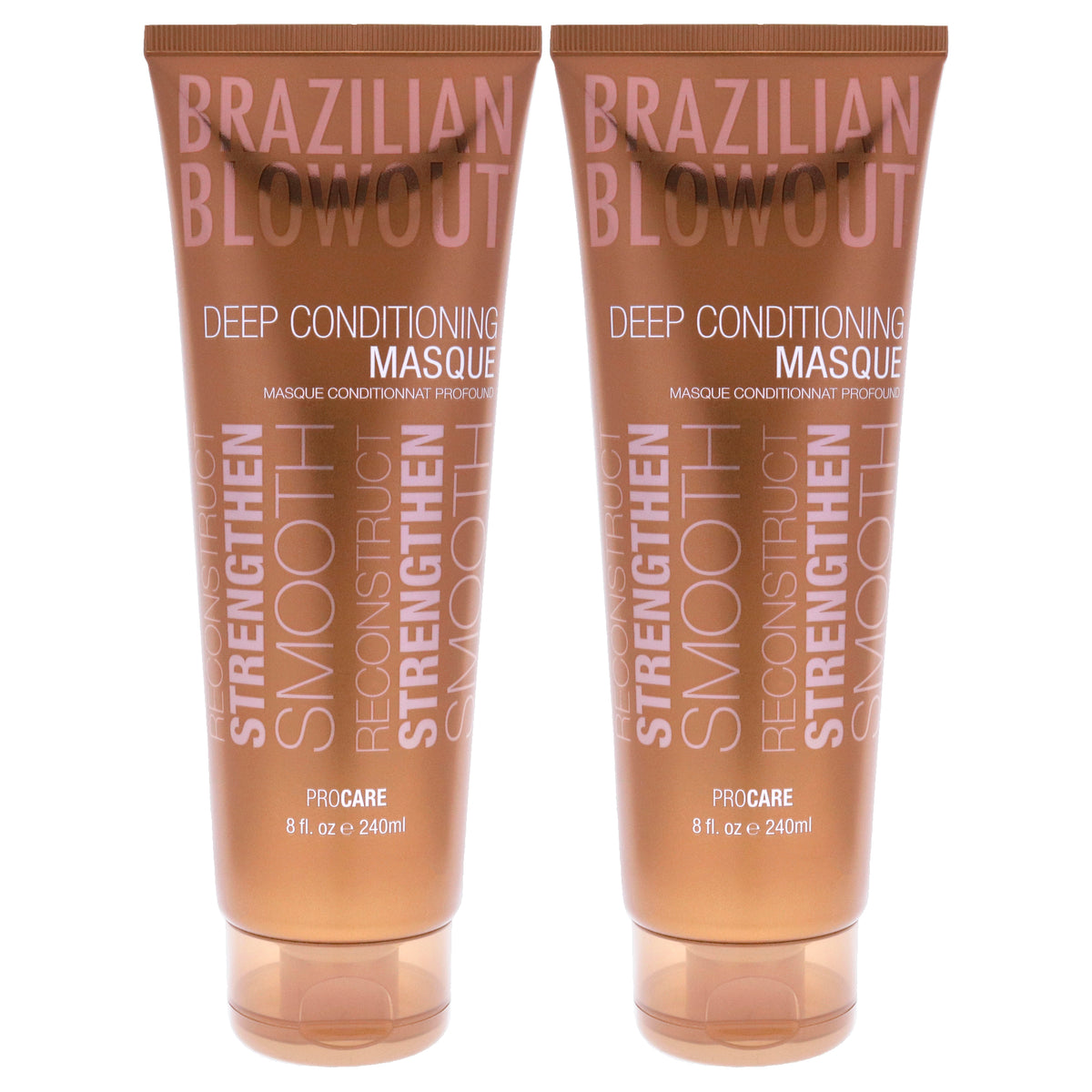 Brazilian Blowout Acai Deep Conditioning Masque Unisex Mixed Hair Care Sets 8 OZ | 237 ML