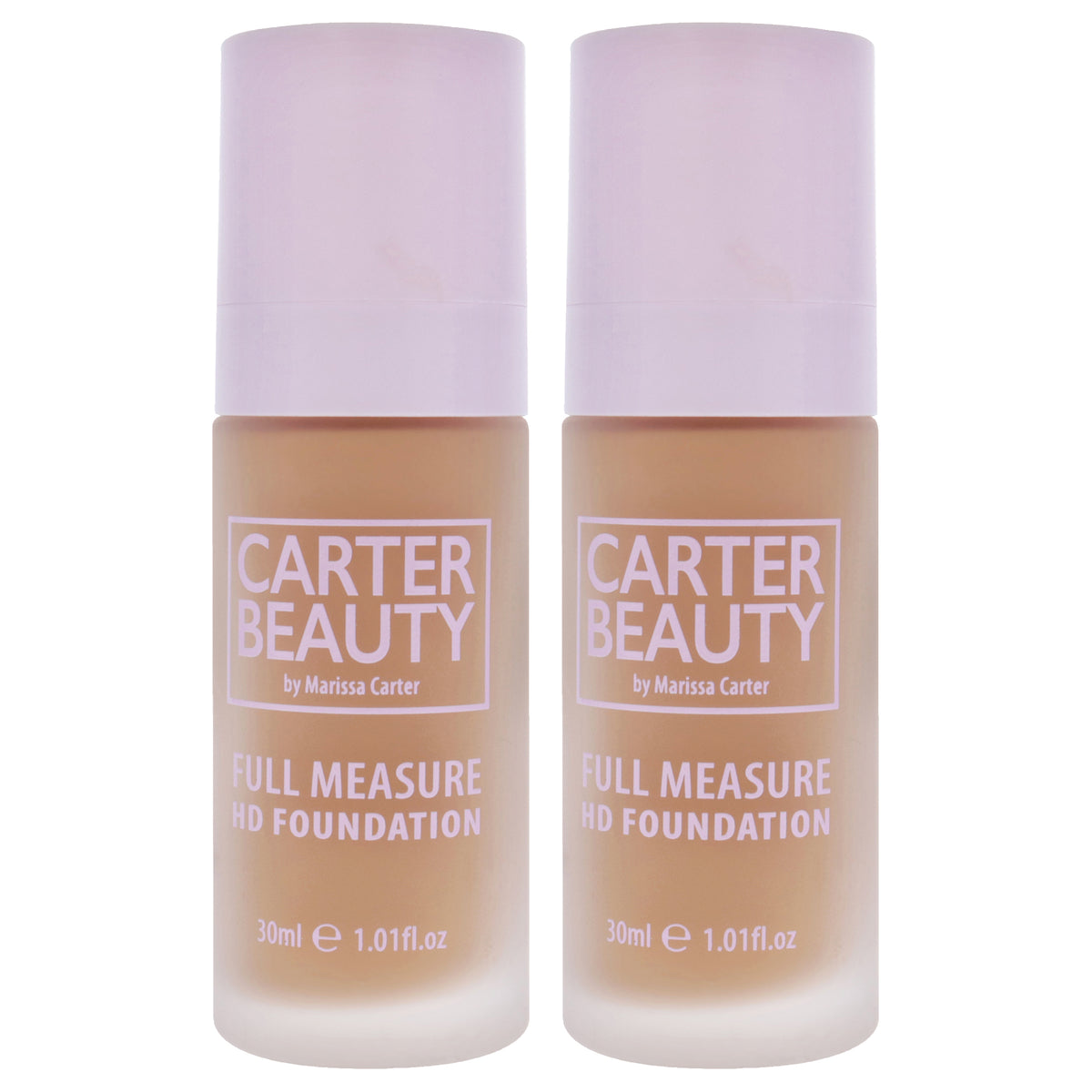 Carter Beauty Full Measure HD Foundation - Banoffee - Pack of 2 Women's Makeup Sets 1.01 FL OZ | 30 ML