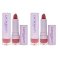 Carter Beauty Word of Mouth Velvet Matte Lipstick Diana Women's Pack of 2 Makeup Sets 0.16 OZ | 4.5 G