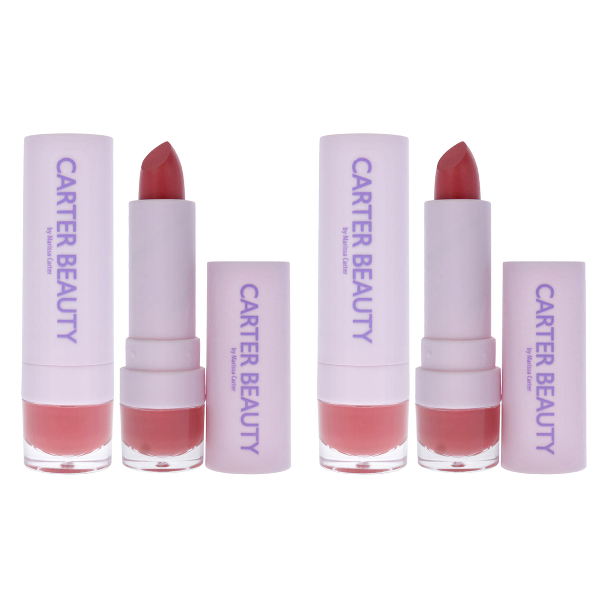 Carter Beauty Word of Mouth Velvet Matte Lipstick Diana Women's Pack of 2 Makeup Sets 0.16 OZ | 4.5 G