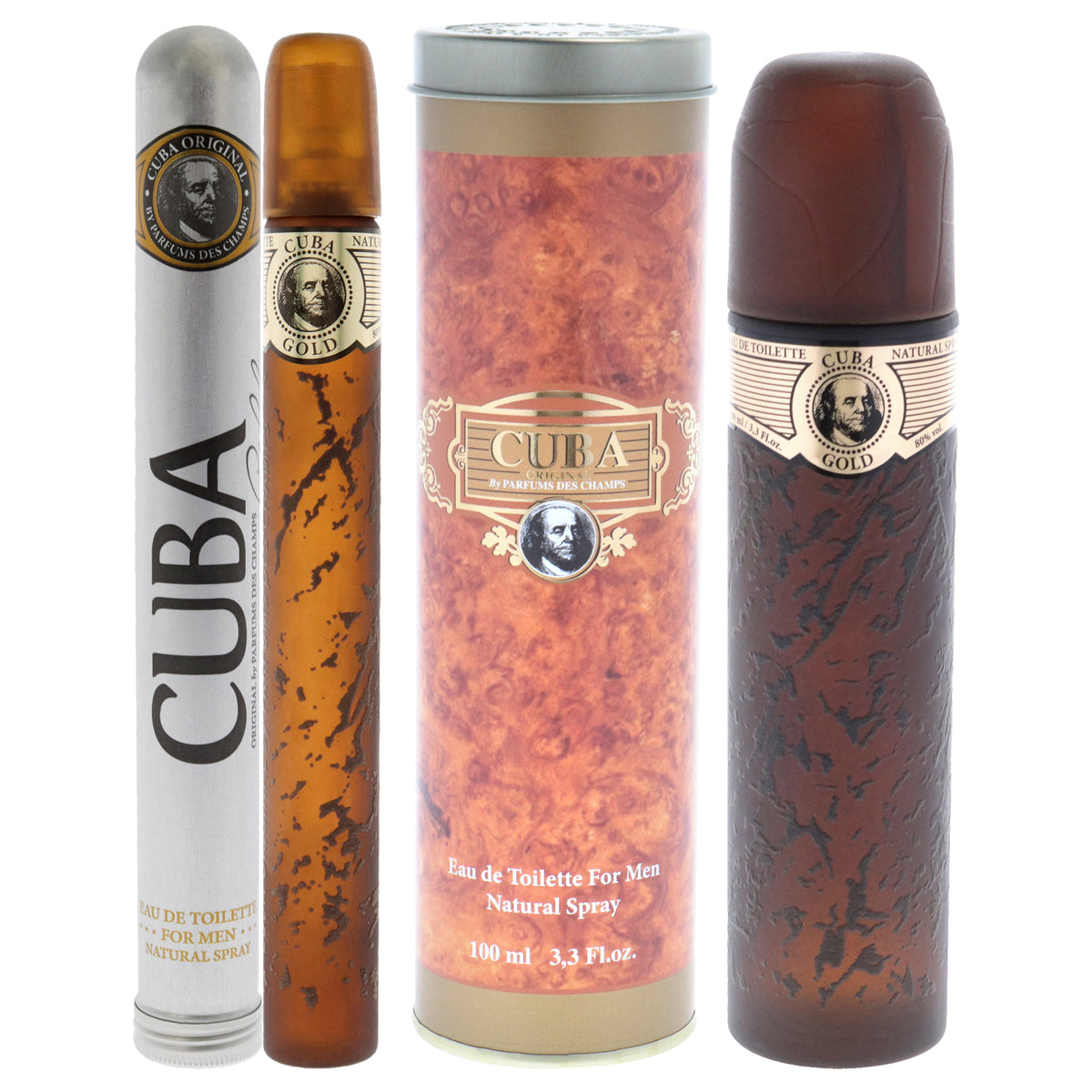 Cuba Cuba Gold Kit Men's Personal Fragrance Sets
