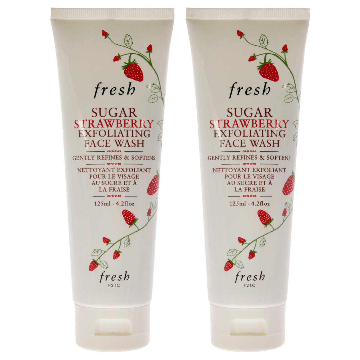 Fresh Sugar Strawberry Exfoliating Face Wash Women's Face Care Sets & Kits 4.2 FL OZ | 125 ML