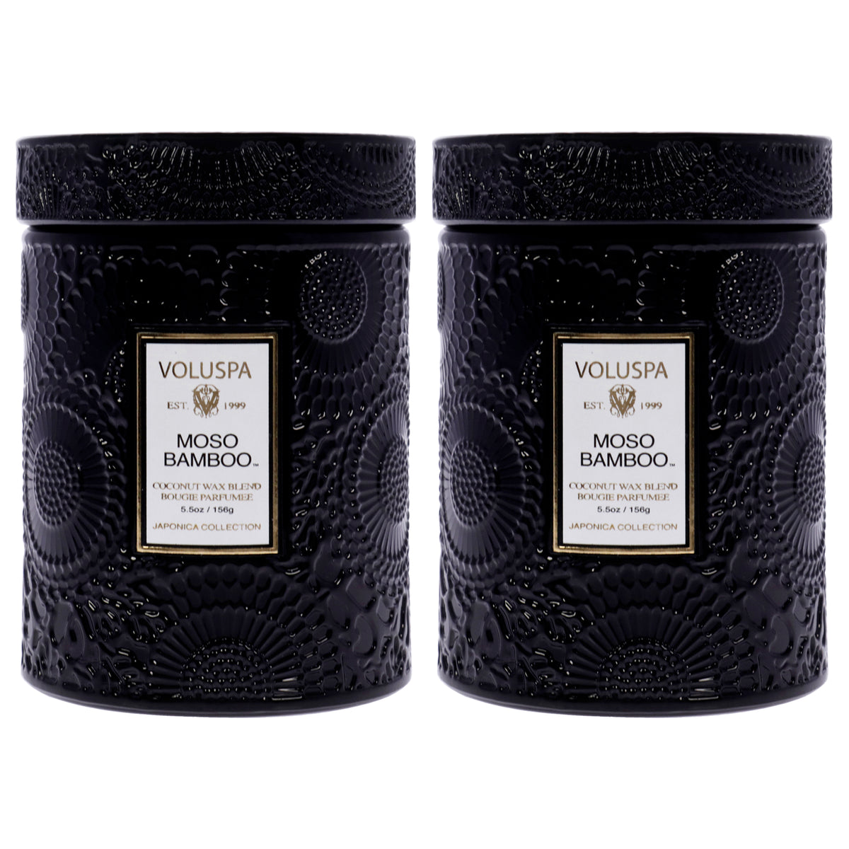 Voluspa Japonica Collection Small - Moso Bamboo - Pack of 2 Unisex Home Fragrance Sets 5.5 OZ | 156 G