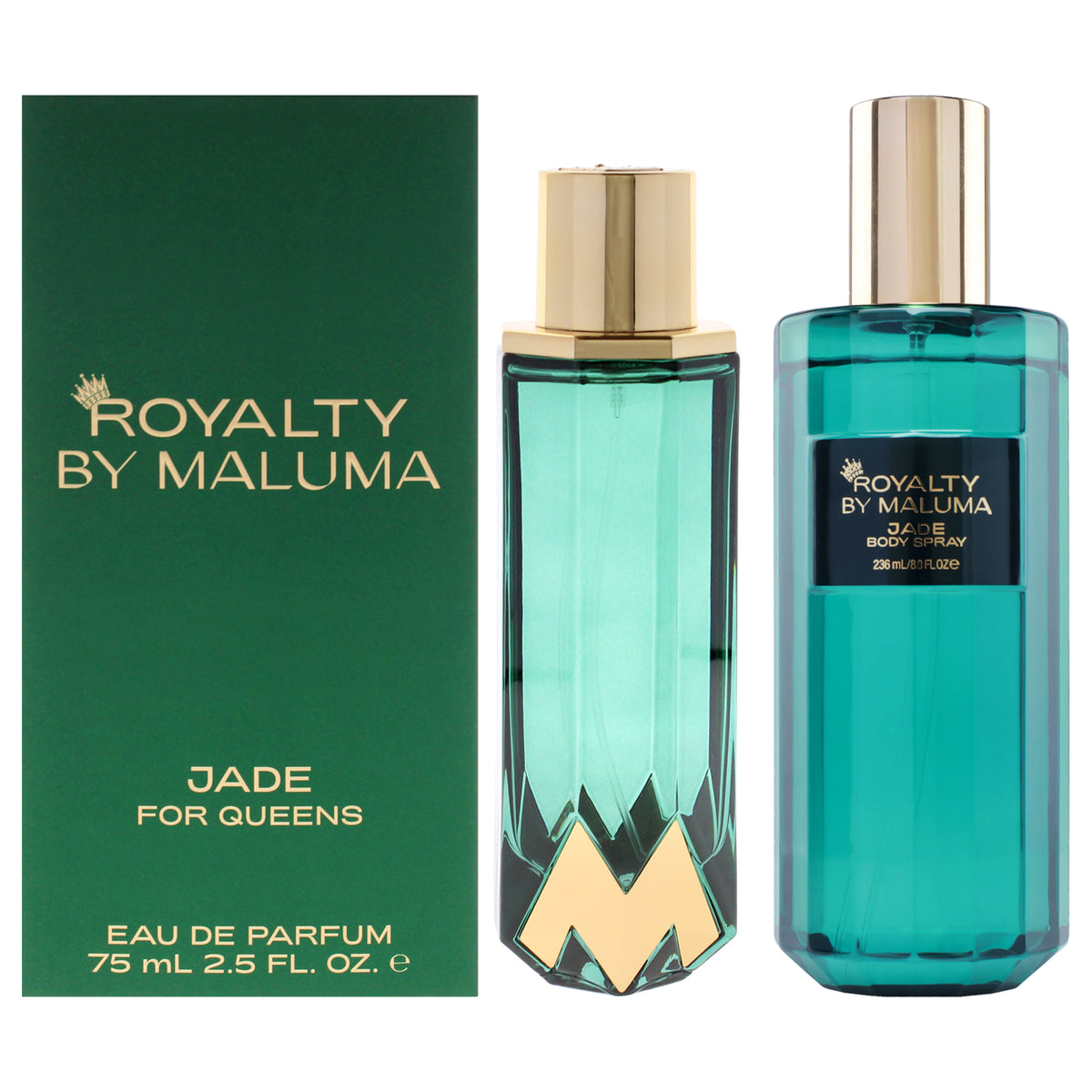 Royalty By Maluma Green Jade Kit Women's Personal Fragrance Sets 2.5 FL OZ | 75 ML