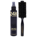 Sally Hershberger 24K Root Boost And Medium Round Brush Kit Unisex Mixed Hair Care Sets 4.2 FL OZ | 125 ML