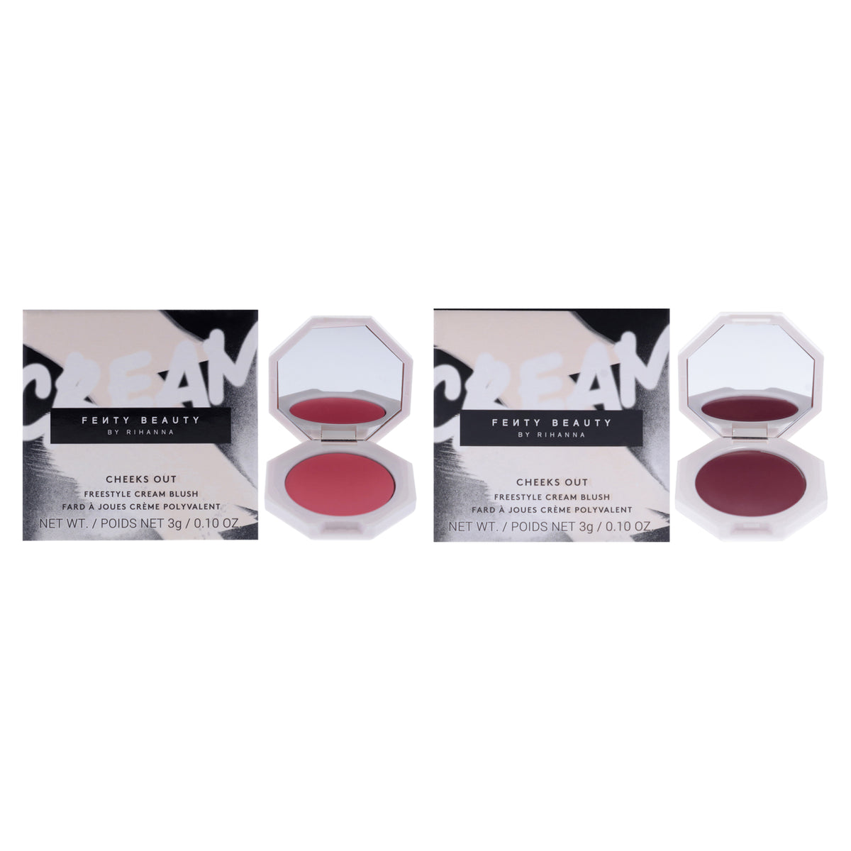 Fenty Beauty Cheeks Out Freestyle Cream Blush Kit Women's Makeup Sets 0.1 OZ | 3 ML