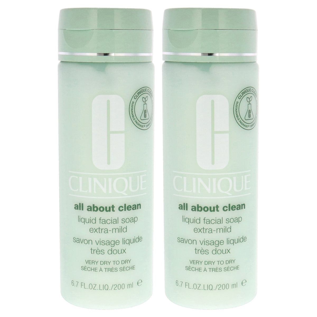 Clinique All About Clean Liquid Facial Soap Extra Mild Unisex Face Care Sets & Kits 6.7 FL OZ | 198 ML