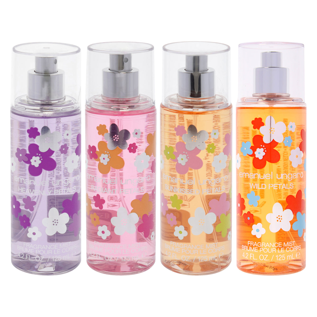 Emanuel Ungaro Petals Fragrance Mist Kit Women's Personal Fragrance Sets 4.2 FL OZ | 125 ML