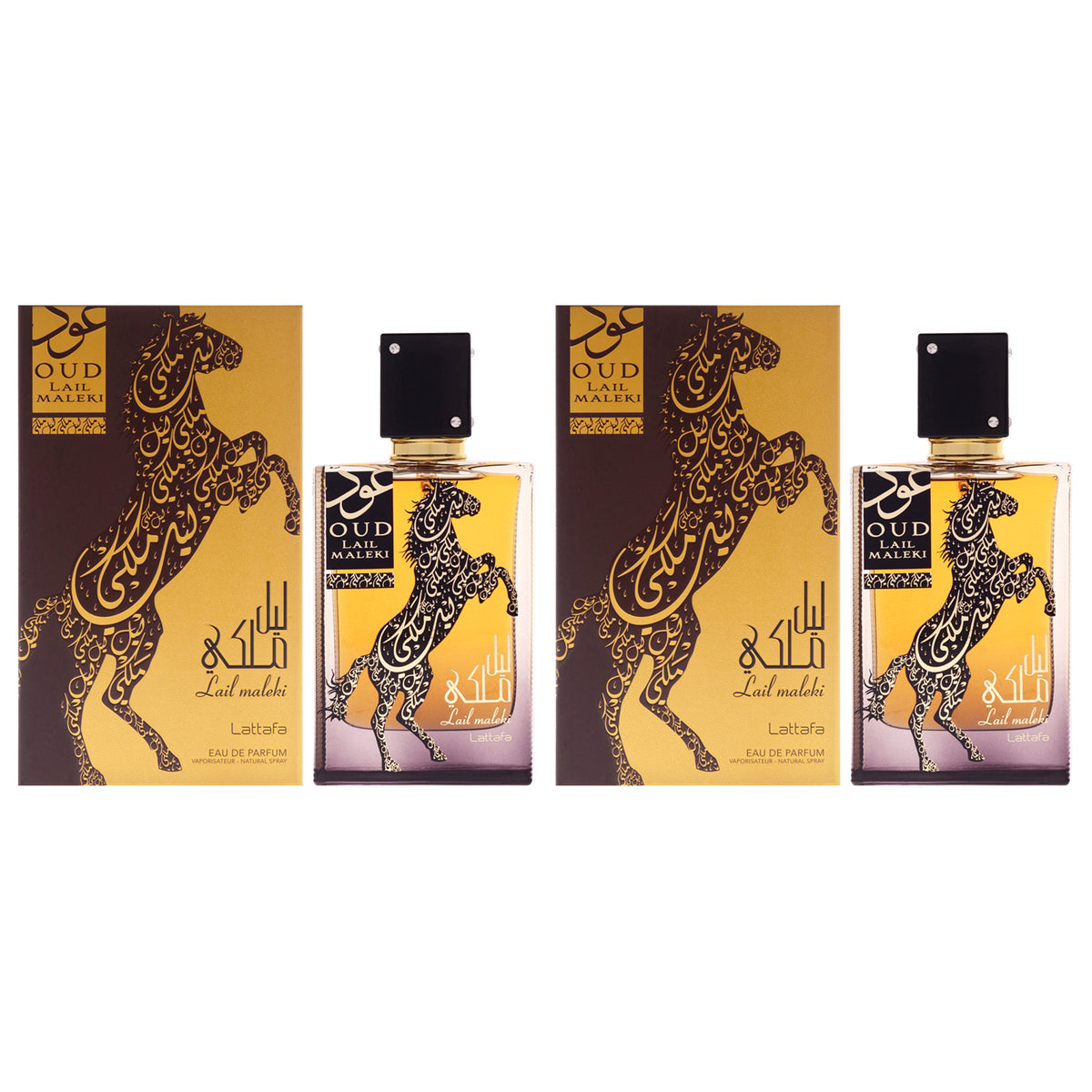Lattafa Oud Lail Maleki for Men's EDP Spray Personal Fragrance Sets 3.4 FL OZ | 100 ML