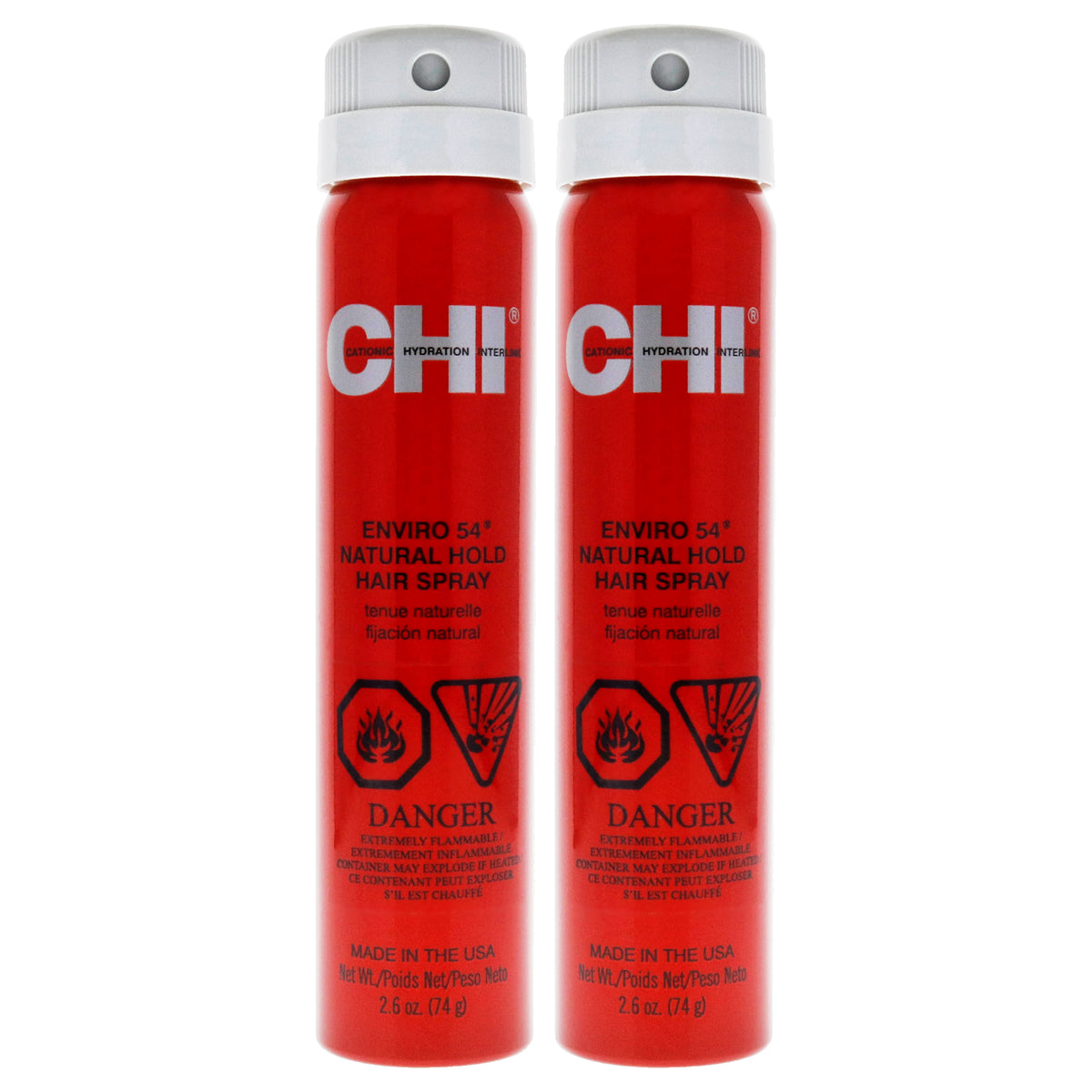 CHI Enviro 54 Natural Hold Hairspray Unisex Mixed Hair Care Sets 2.6 FL OZ | 77 ML