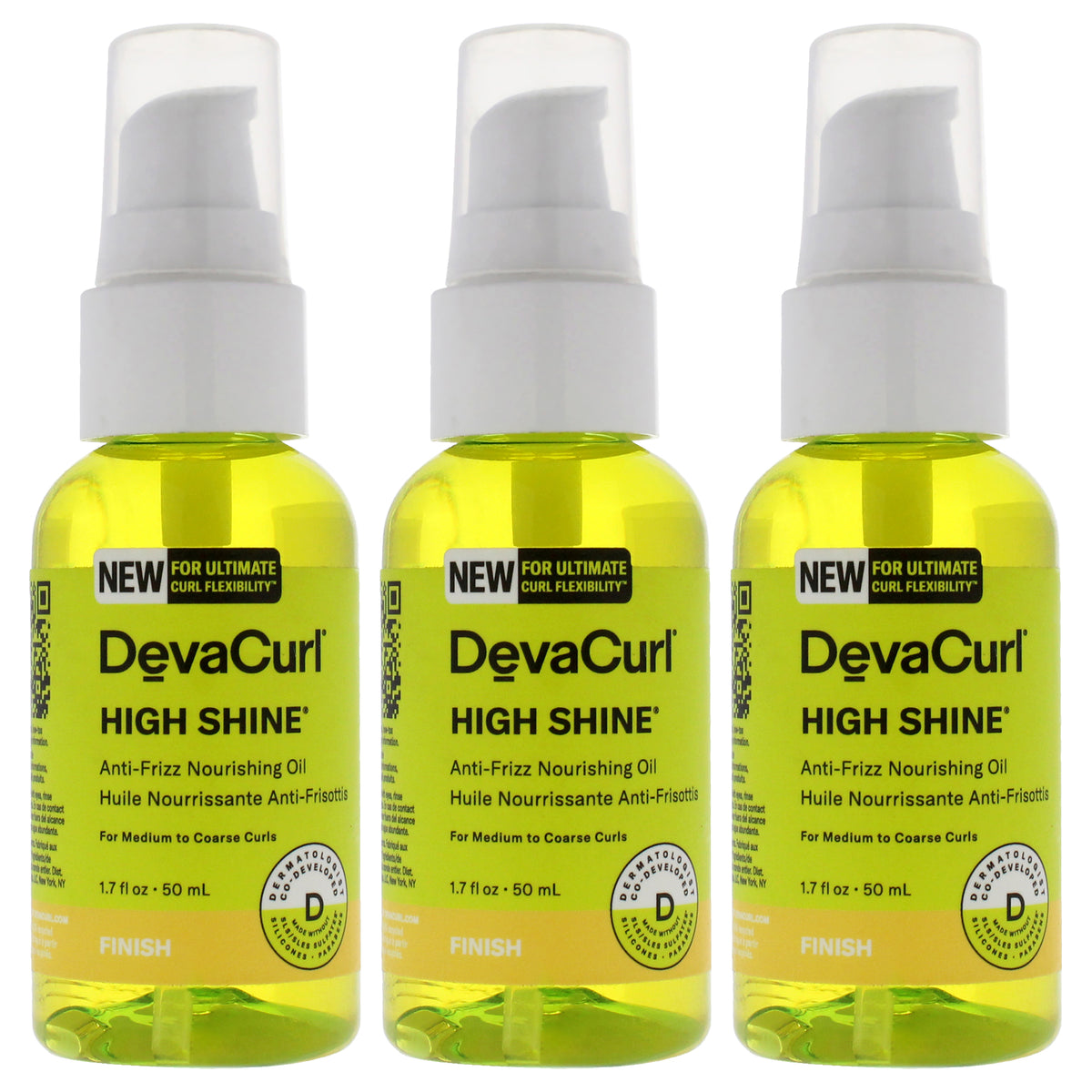 DevaCurl High Shine Nourishing Anti-Frizz Oil-NP Unisex Hair Treatment Sets & Kits 1.7 FL OZ | 50 ML