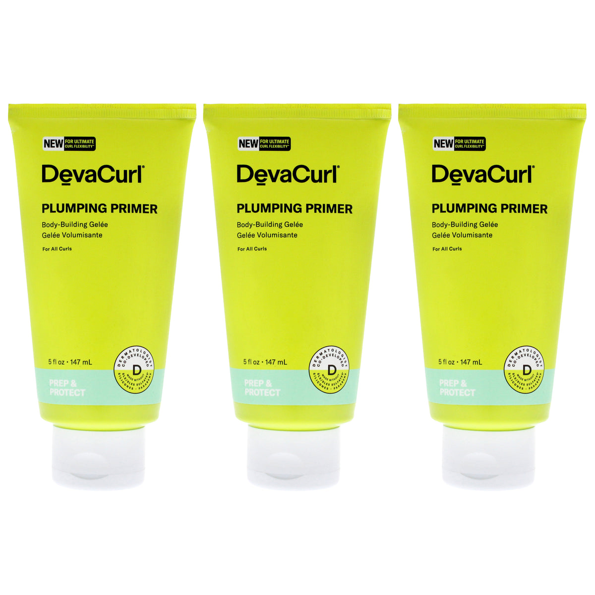 DevaCurl Plumping Primer Gel-NP Unisex Mixed Hair Care Sets 5 OZ | 148 ML