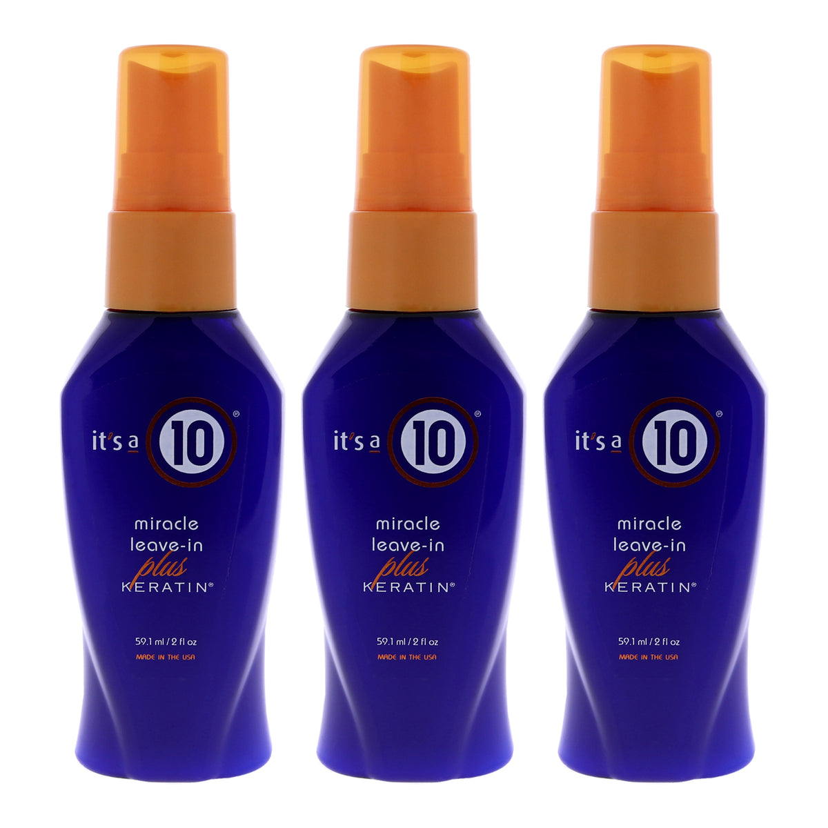 Its A 10 Miracle Leave In Plus Keratin Unisex Hair Spray Mixed Hair Care Sets 2 FL OZ | 59 ML
