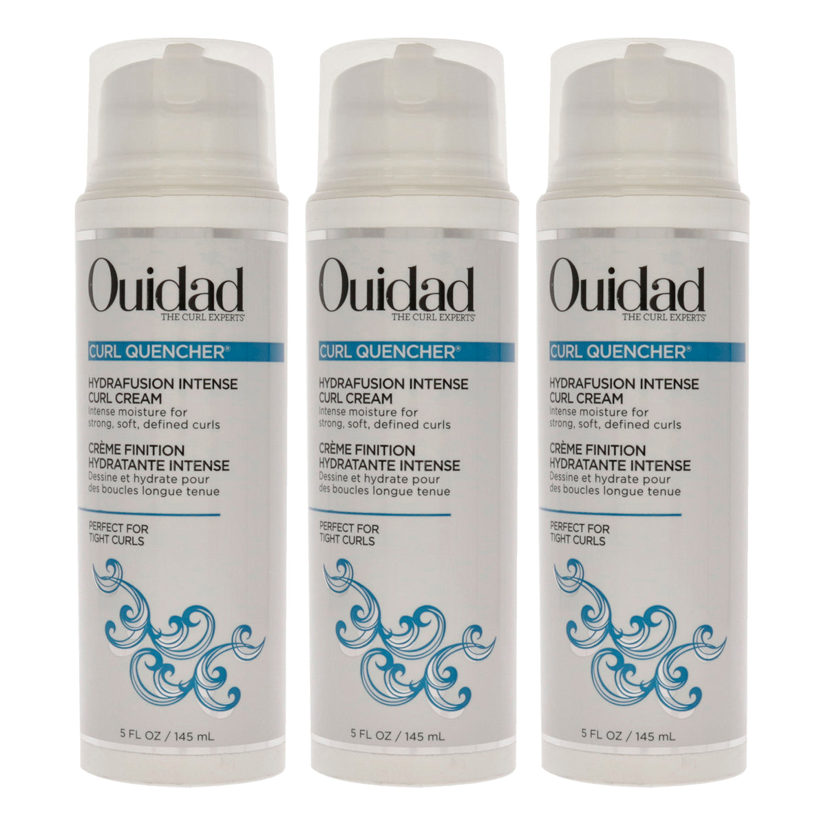 Ouidad Curl Quencher Hydrafusion Intense Curl Cream Unisex Hair Treatment Sets & Kits 5 OZ | 147 ML