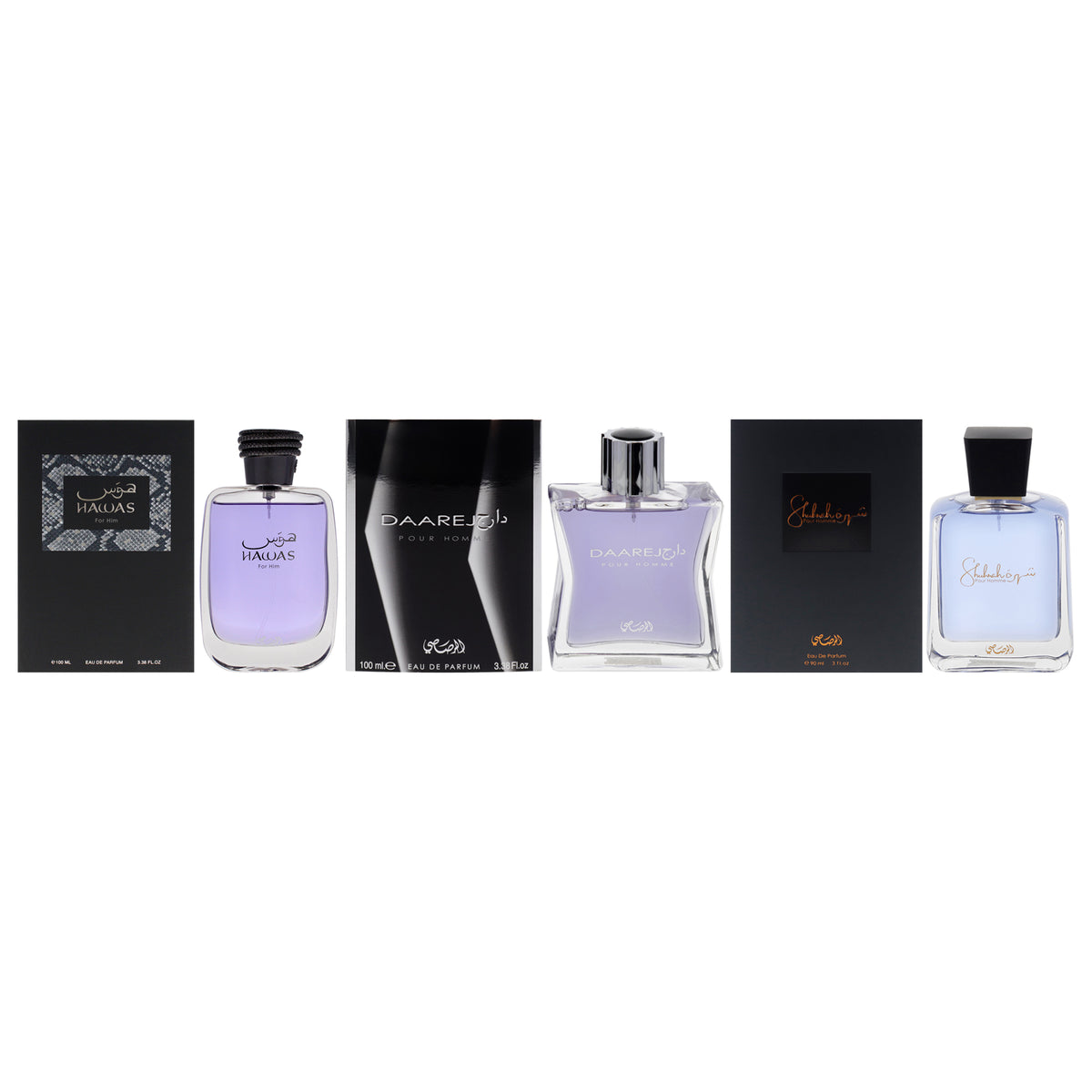 Rasasi Kit for Men's Personal Fragrance Sets 3.38 FL OZ | 100 ML