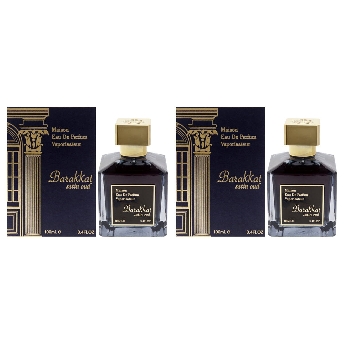 Fragrance World Maison Barakkat Satin Oud Unisex Personal Fragrance Sets 3.4 FL OZ | 100 ML