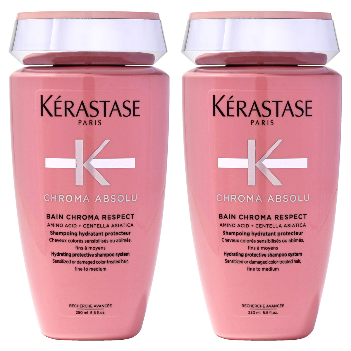 Kerastase Chroma Absolu Bain Chroma Respect Shampoo Unisex Mixed Hair Care Sets 8.5 FL OZ | 250 ML
