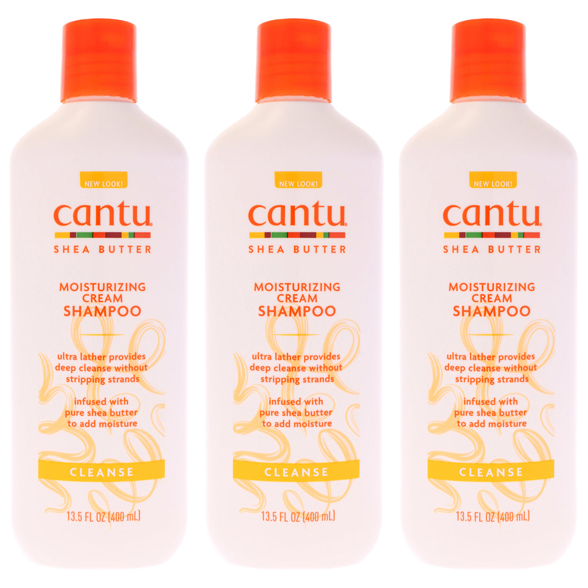 Cantu Shea Butter Moisturizing Cream Shampoo Unisex Mixed Hair Care Sets 13.5 FL OZ | 400 ML