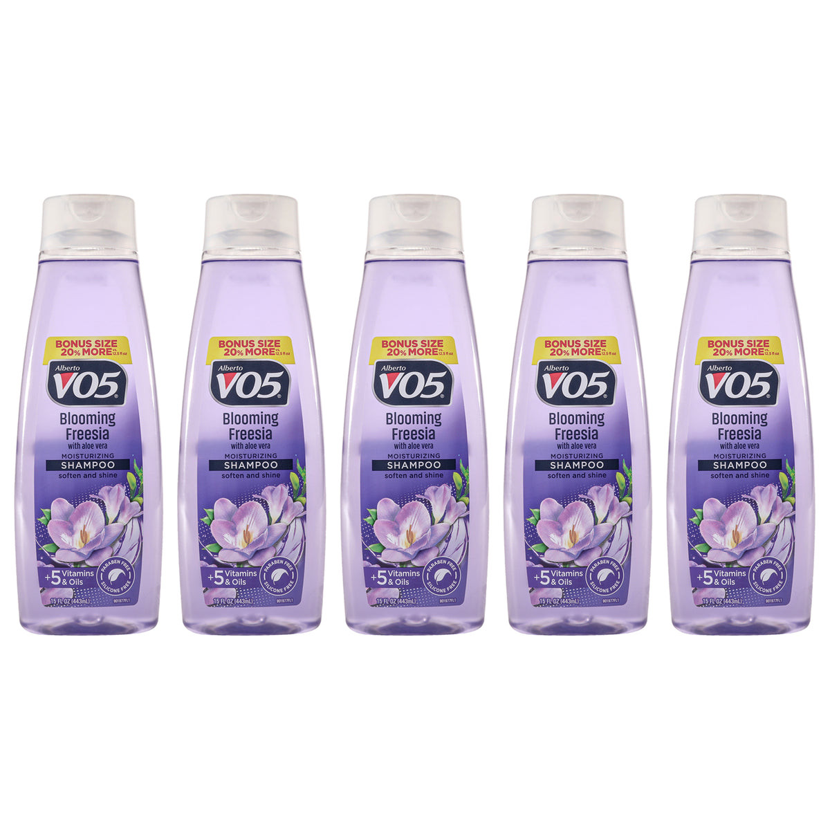 Alberto VO5 Moisturizing Blooming Freesia Shampoo Unisex Mixed Hair Care Sets 15 FL OZ | 443 ML