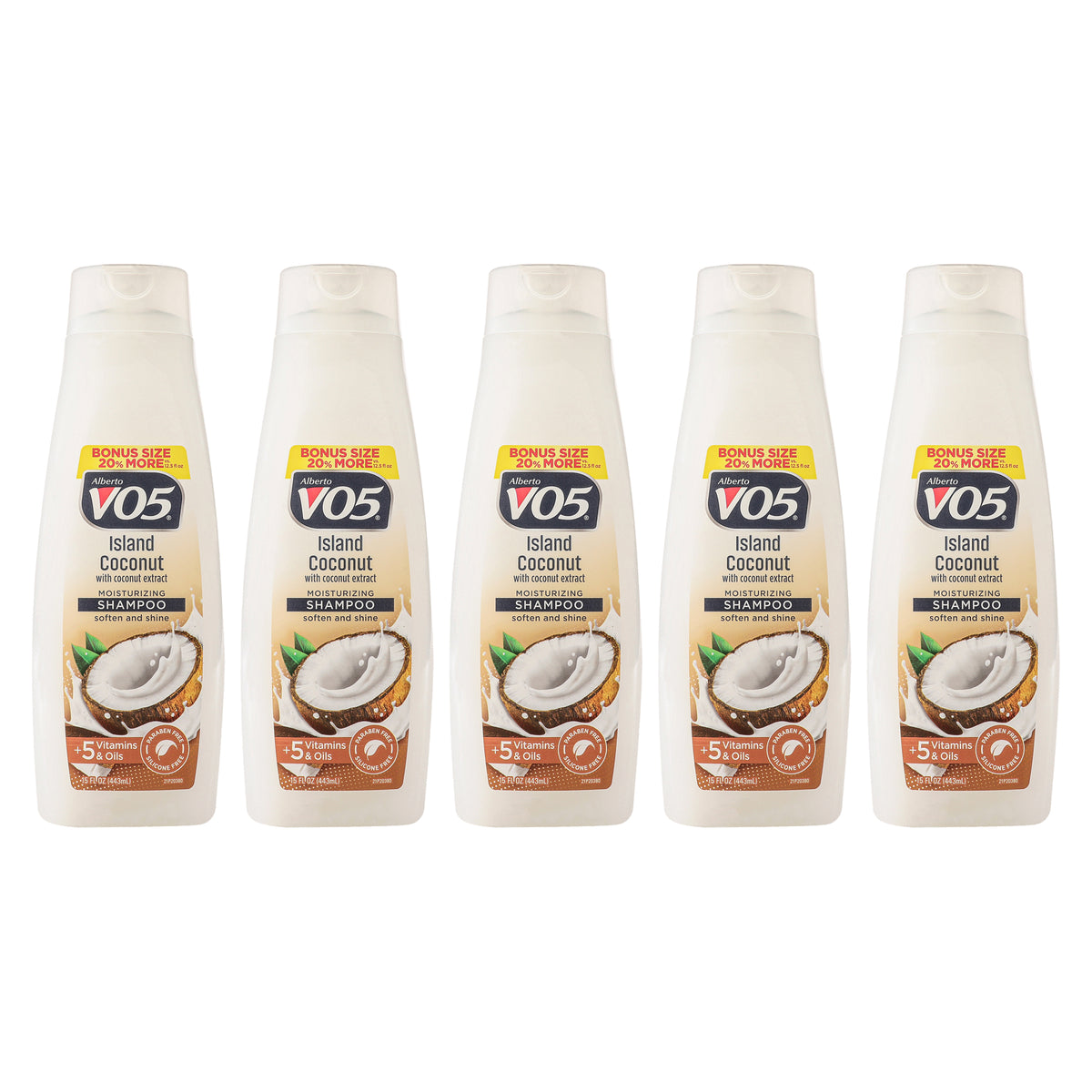Alberto VO5 Moisturizing Island Coconut Shampoo Unisex Mixed Hair Care Sets 15 OZ | 443 ML