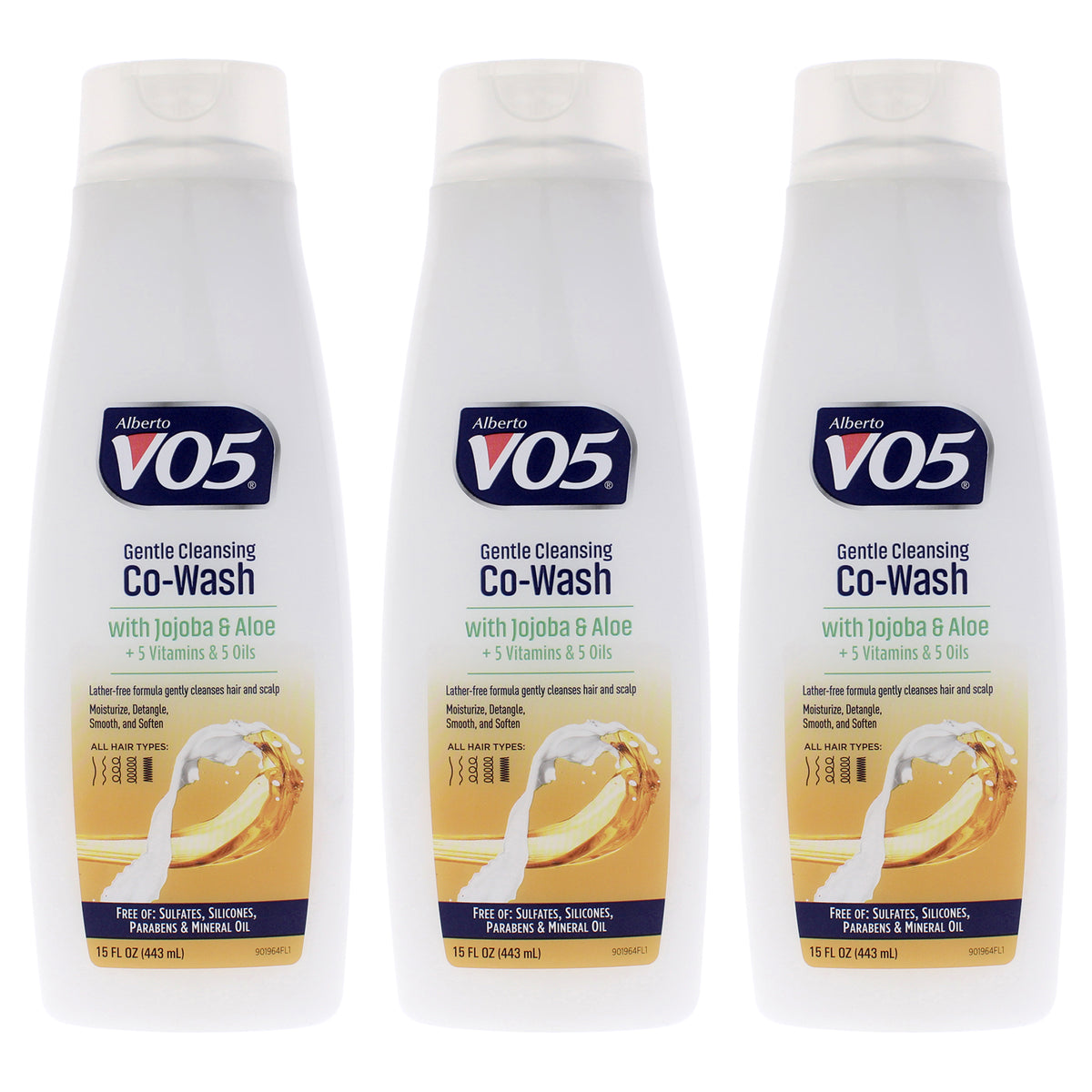 Alberto VO5 Gentle Cleansing Cowash Jojoba and Aloe Unisex Mixed Hair Care Sets 15 FL OZ | 444 ML