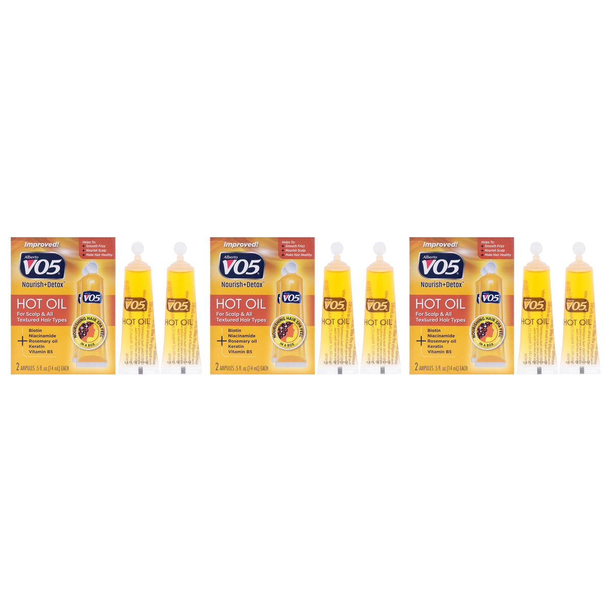 Alberto VO5 Hot Oil Treatment Unisex Hair Treatment Sets & Kits 0.5 FL OZ | 15 ML